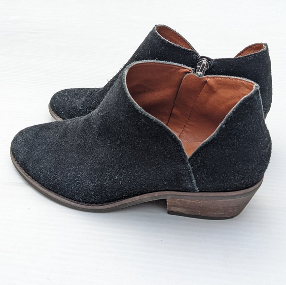 LUCKY BRAND Fenley black suede ankle booties - Picture 7 of 11